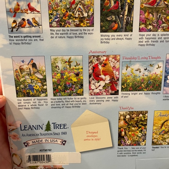 Greeting Card Assortment-Wings & Wishes with birds by Greg Giordano set of 20 - Picture 5 of 5